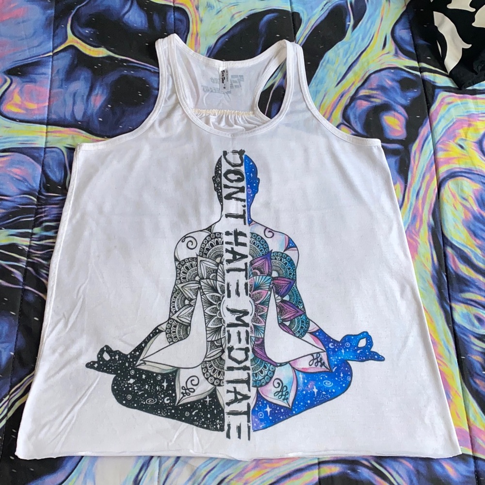 Flowy racer back tank top